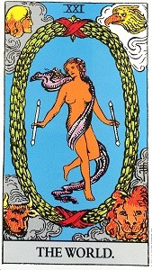 Meaning of Tarot card The World